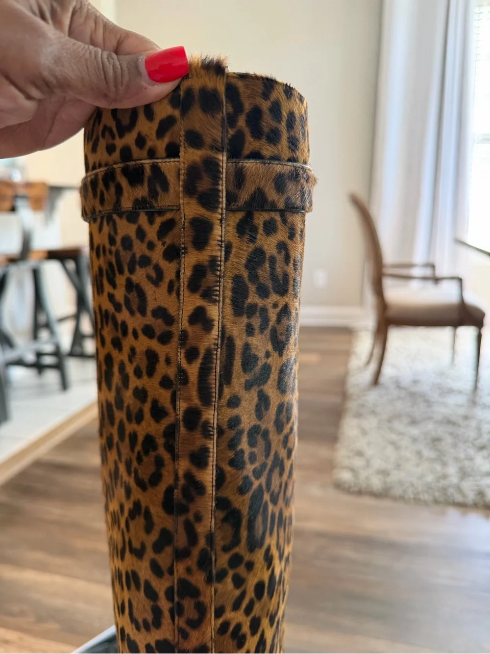 Givenchy Shark Pinch Boots in Leopard Pony-Effect Leather